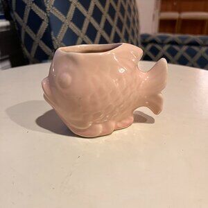 USA Fish Planter  Vintage Pottery